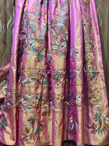 Silk Sarees with Kantha work