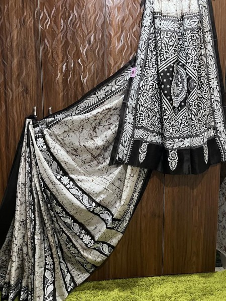 Silk Sarees with Kantha work