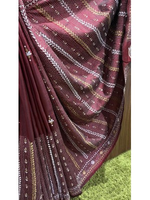 Silk Sarees with Kantha work