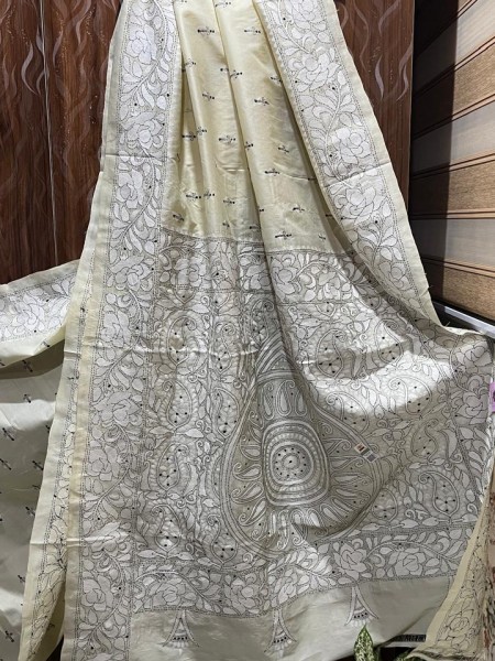 Silk Sarees with Kantha work