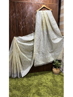 Silk Sarees with Kantha work