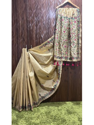 Silk Sarees with Kantha work