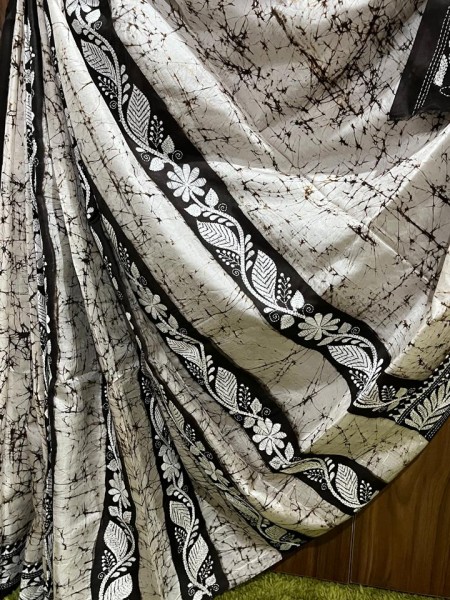 Silk Sarees with Kantha work