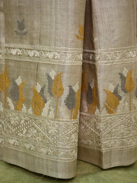 Desi Tussar Sarees with embroidery