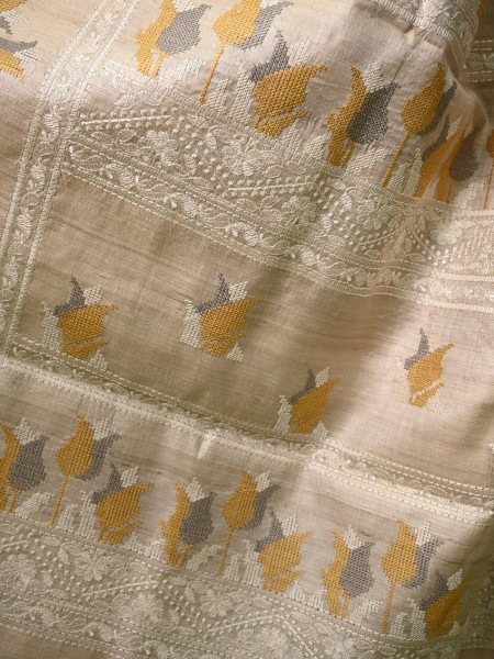 Desi Tussar Sarees with embroidery