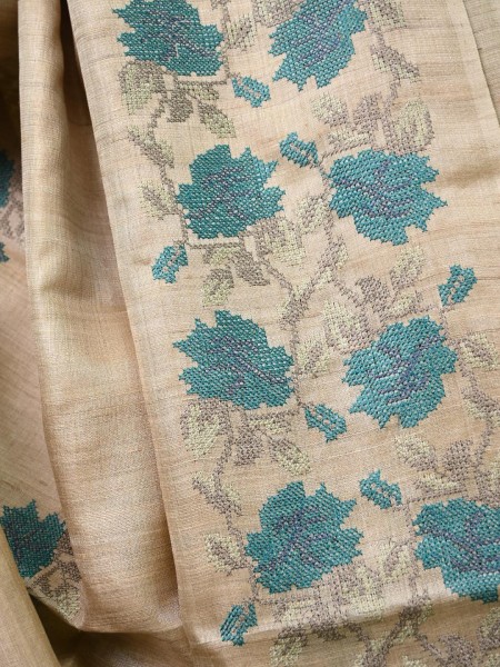 Desi Tussar Sarees with embroidery