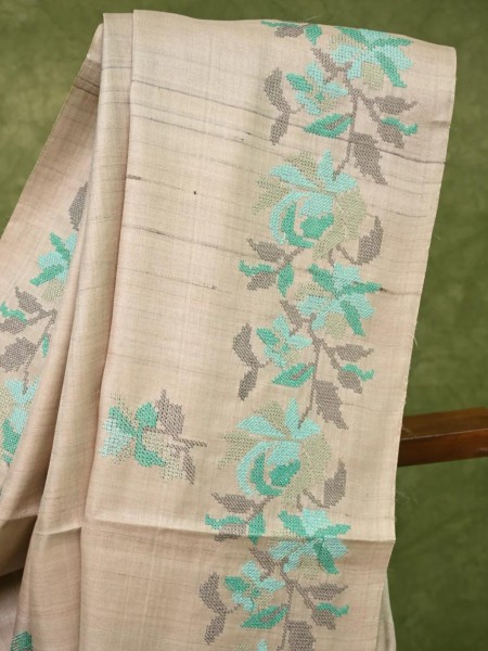 Desi Tussar Sarees with embroidery