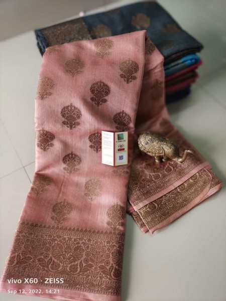 Pure Tussar Munga with Banarasi Designs