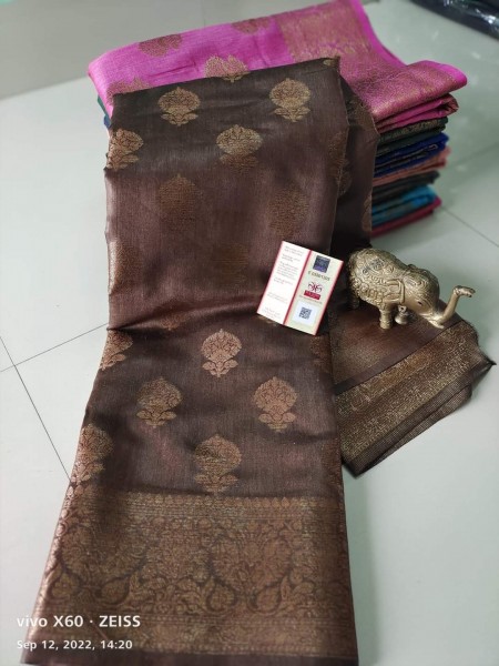 Pure Tussar Munga with Banarasi Designs