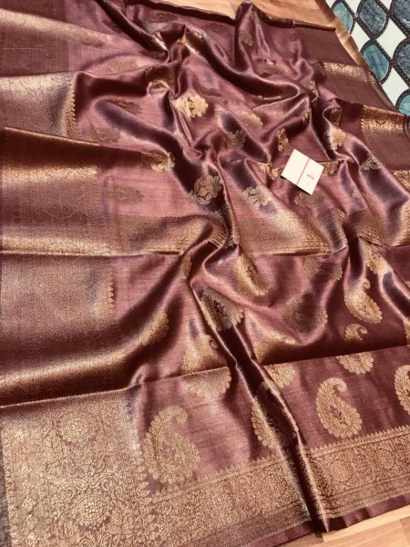 Pure Tussar Munga with Banarasi Designs