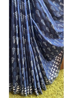 Blue Chanderi Silk