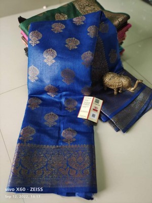 Pure Tussar Munga with Banarasi Designs